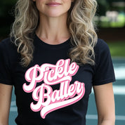 Pickle Baller (Pink) - Funny PickleBall t-shirt Vintage style - 3Three Apparel LLC.