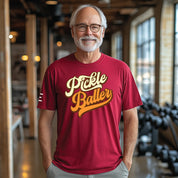 Pickle Baller (Cream & Orange) - Funny PickleBall t-shirt Vintage style