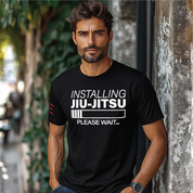 Installing Jiu-Jitsu Status Bar Please Wait - BJJ Funny Meme Premium T-Shirt