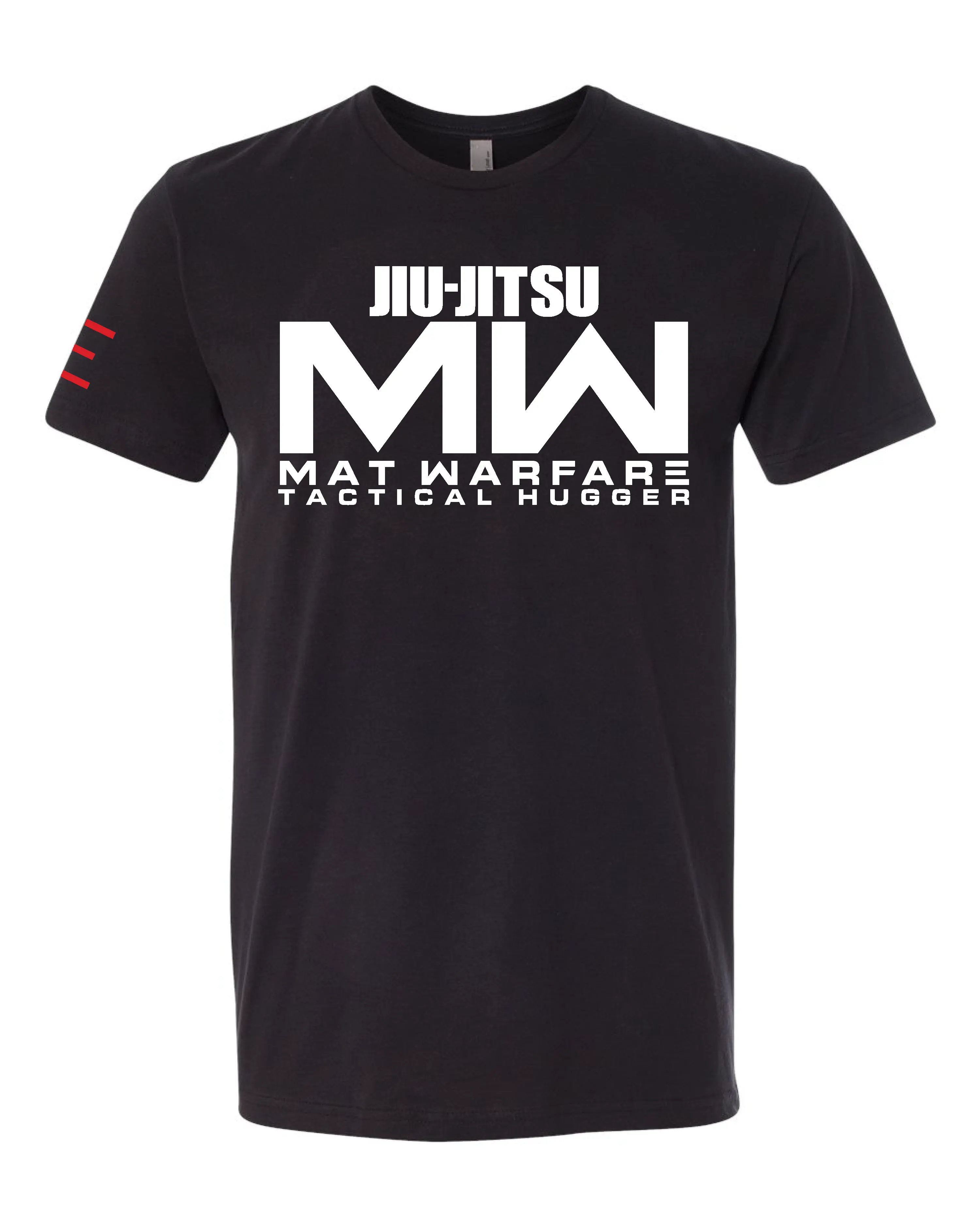 Jiu-Jitsu MW Tactical Hugger Tee - Mat Warfare Parody funny shirt