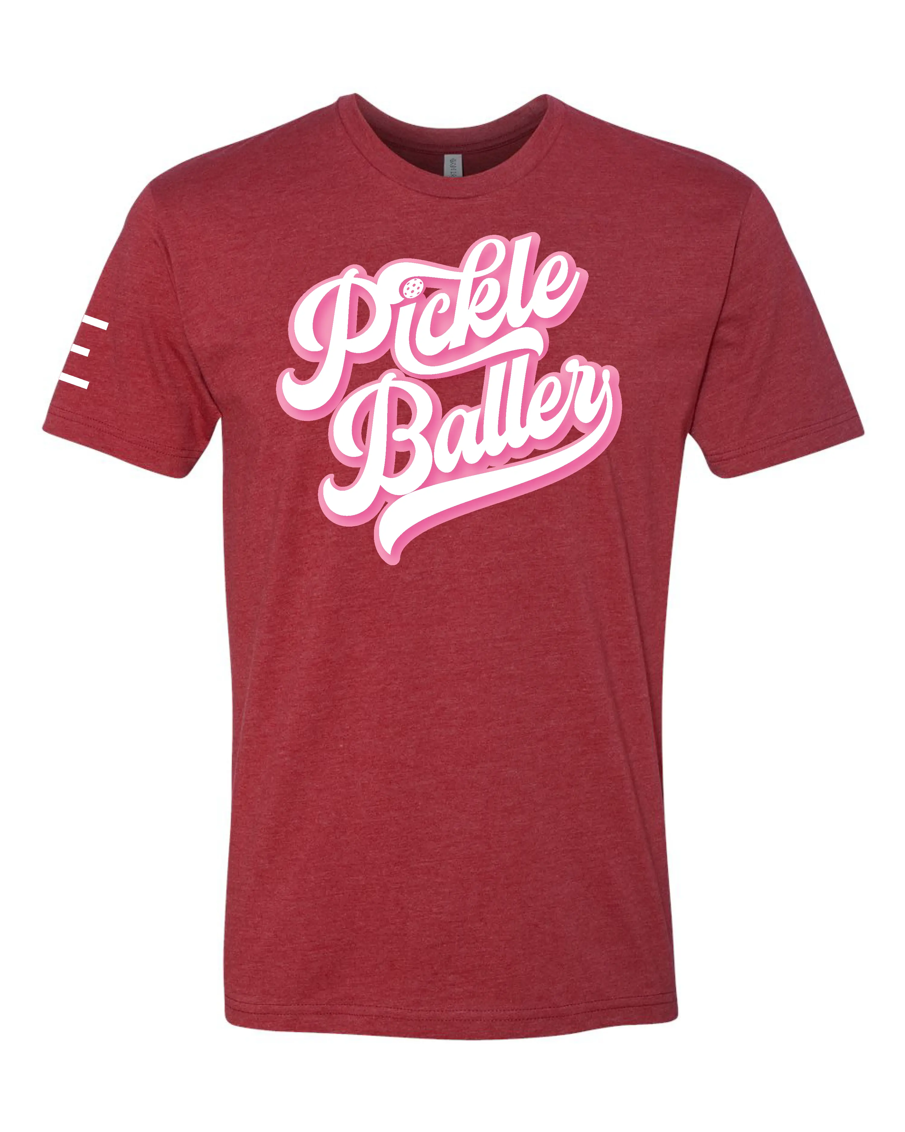 Pickle Baller (Pink) - Funny PickleBall t-shirt Vintage style