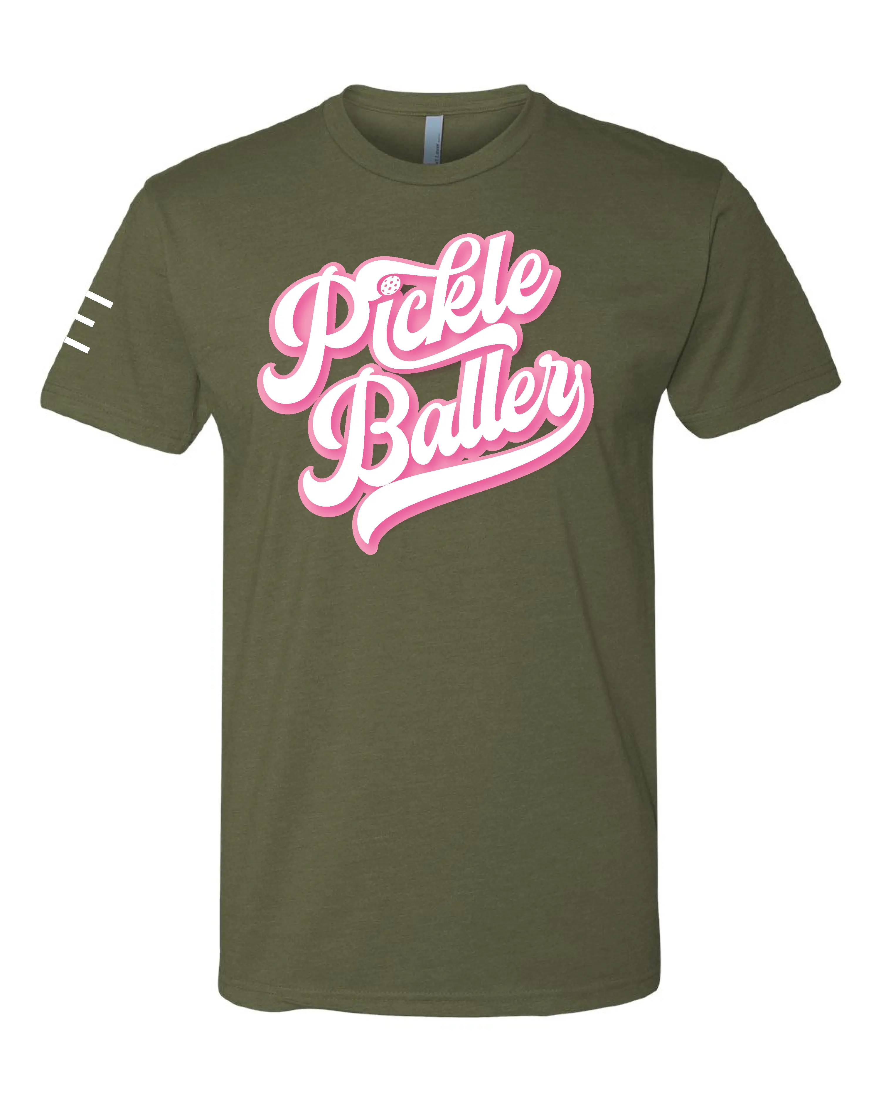 Pickle Baller (Pink) - Funny PickleBall t-shirt Vintage style
