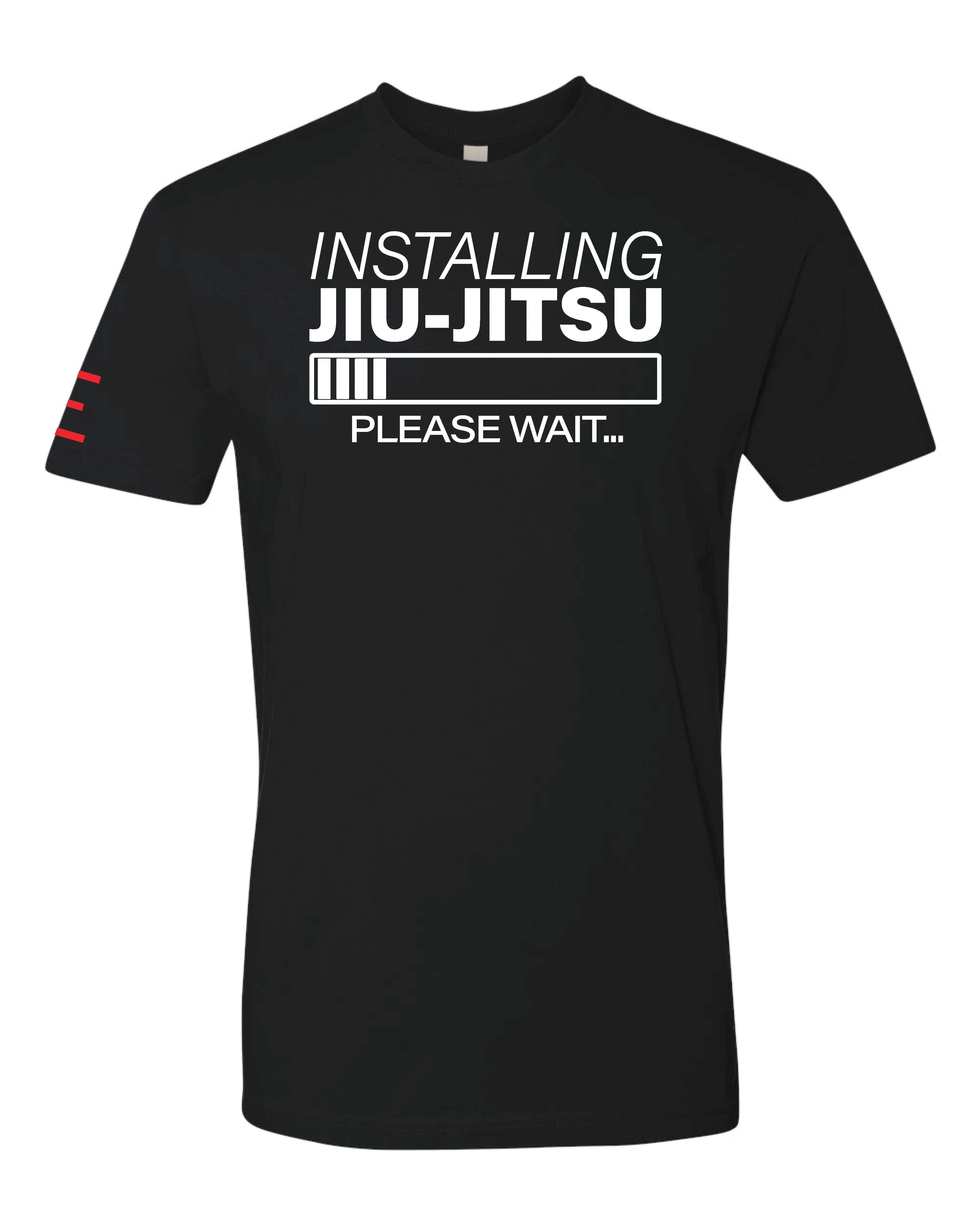 Installing Jiu-Jitsu Status Bar Please Wait - BJJ Funny Meme Premium T-Shirt