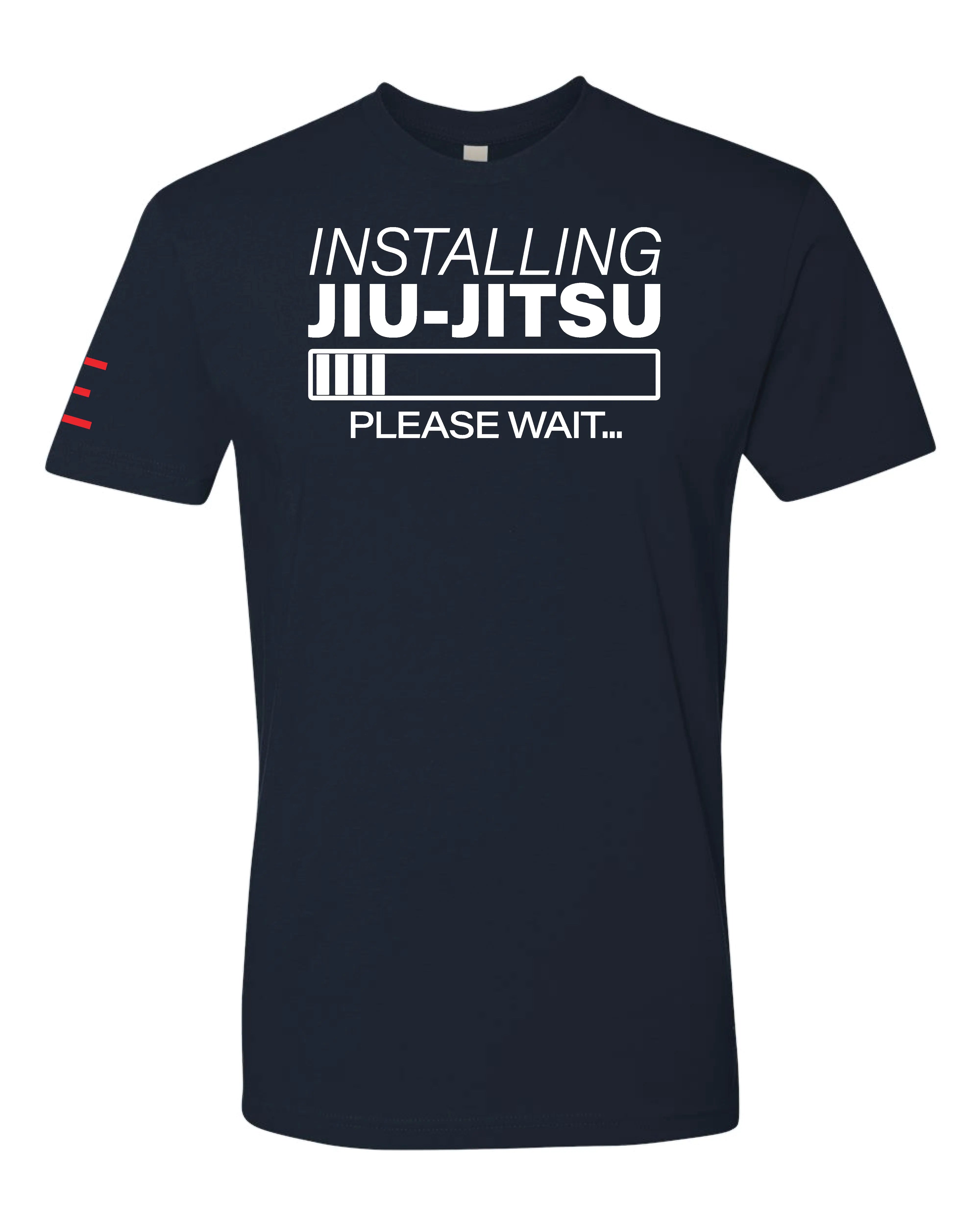 Installing Jiu-Jitsu Status Bar Please Wait - BJJ Funny Meme Premium T-Shirt