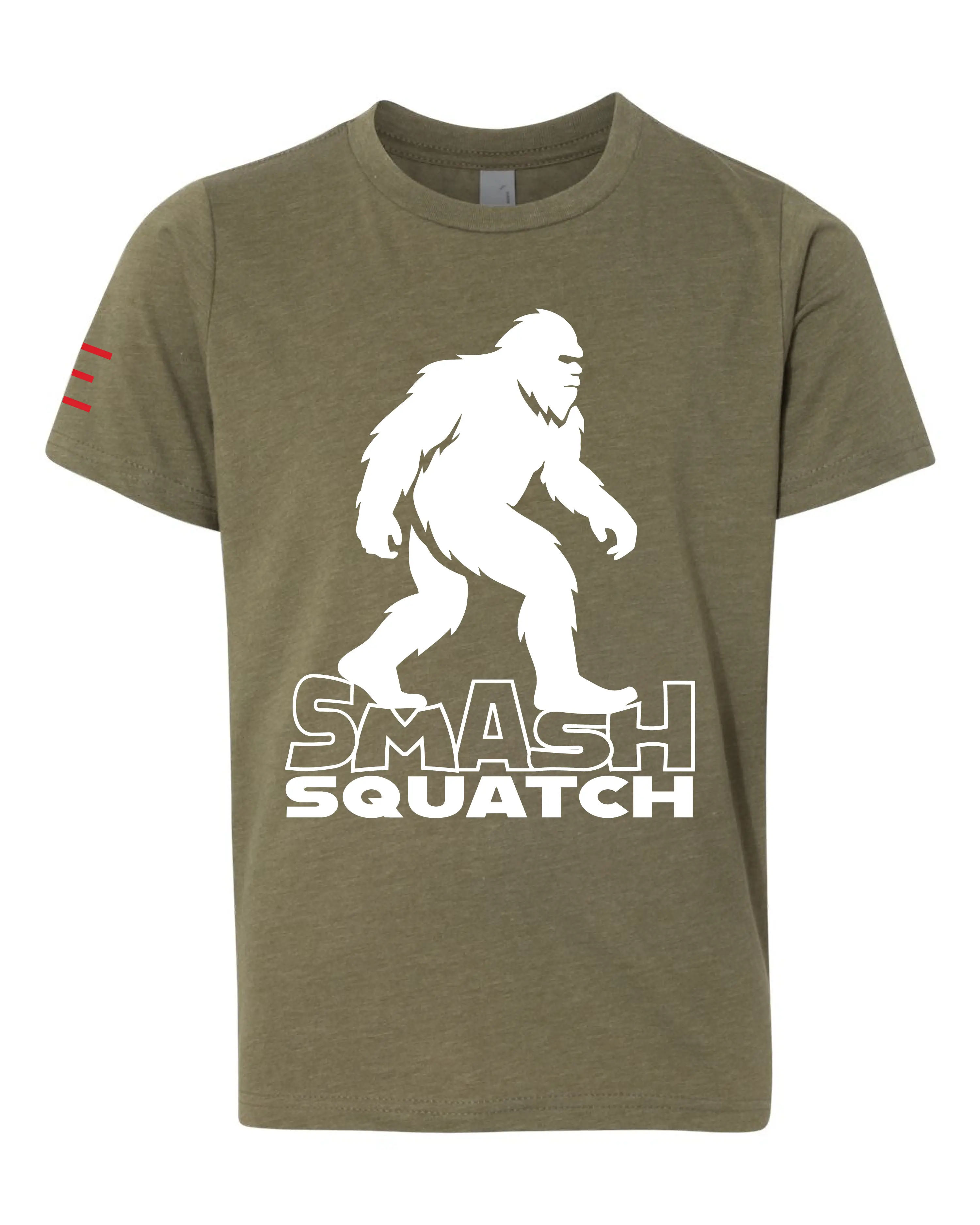 Youth - Smash Squatch Jiu-Jitsu T-Shirt – Funny Bigfoot BJJ Parody for Kids 