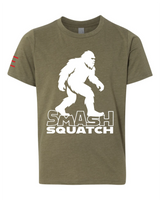 Youth - Smash Squatch Jiu-Jitsu T-Shirt – Funny Bigfoot BJJ Parody for Kids