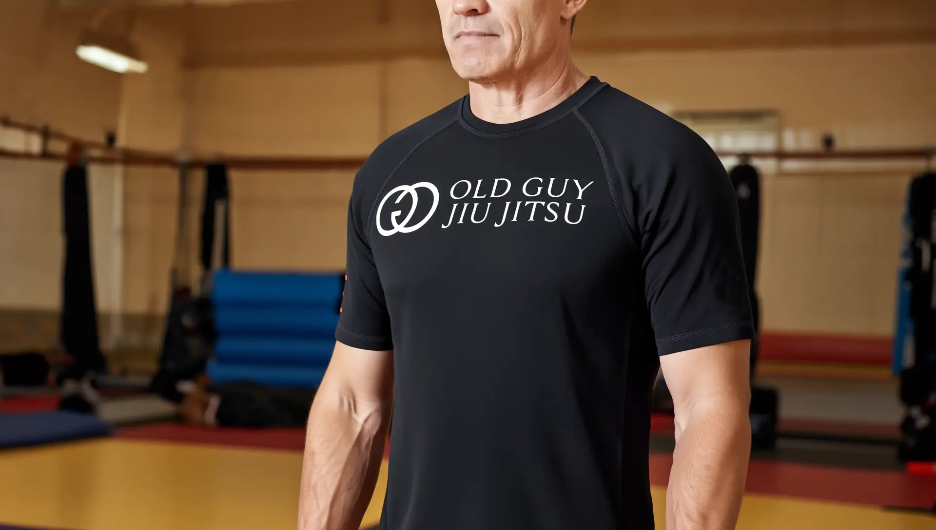"Old Guy Jiu Jitsu" Rash Guard (Second Edition) 