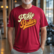 Pickle Baller (Cream & Orange) - Funny PickleBall t-shirt Vintage style - 3Three Apparel LLC.