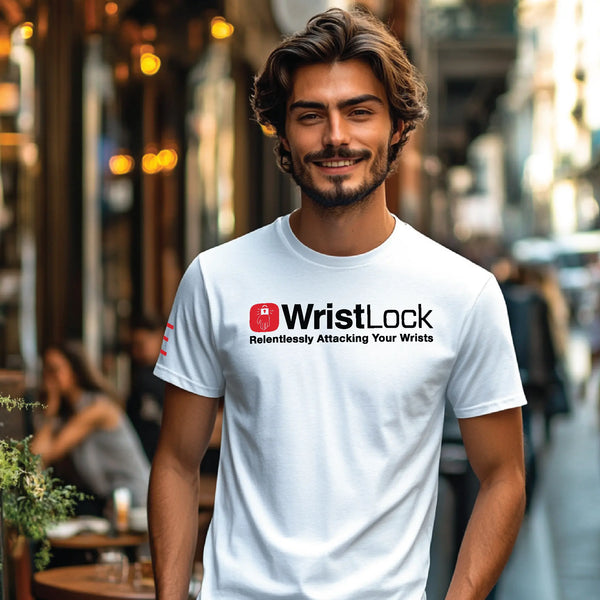 Jiu Jitsu - WristLock: Relentlessly Attacking Your Wrists - LifeLock Parody Logo 