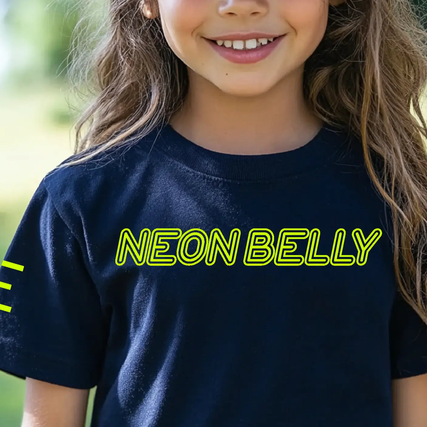 Youth - Retro Neon Belly V3 - Classic Knee-On-Belly Vibes - BJJ Funny T-Shirt - 3Three Apparel LLC.