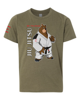 Youth - Bo the Tenacious Grizzly - BJJ Premium T-shirt