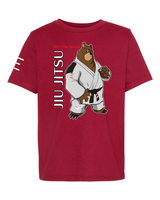 Youth - Bo the Tenacious Grizzly - BJJ Premium T-shirt