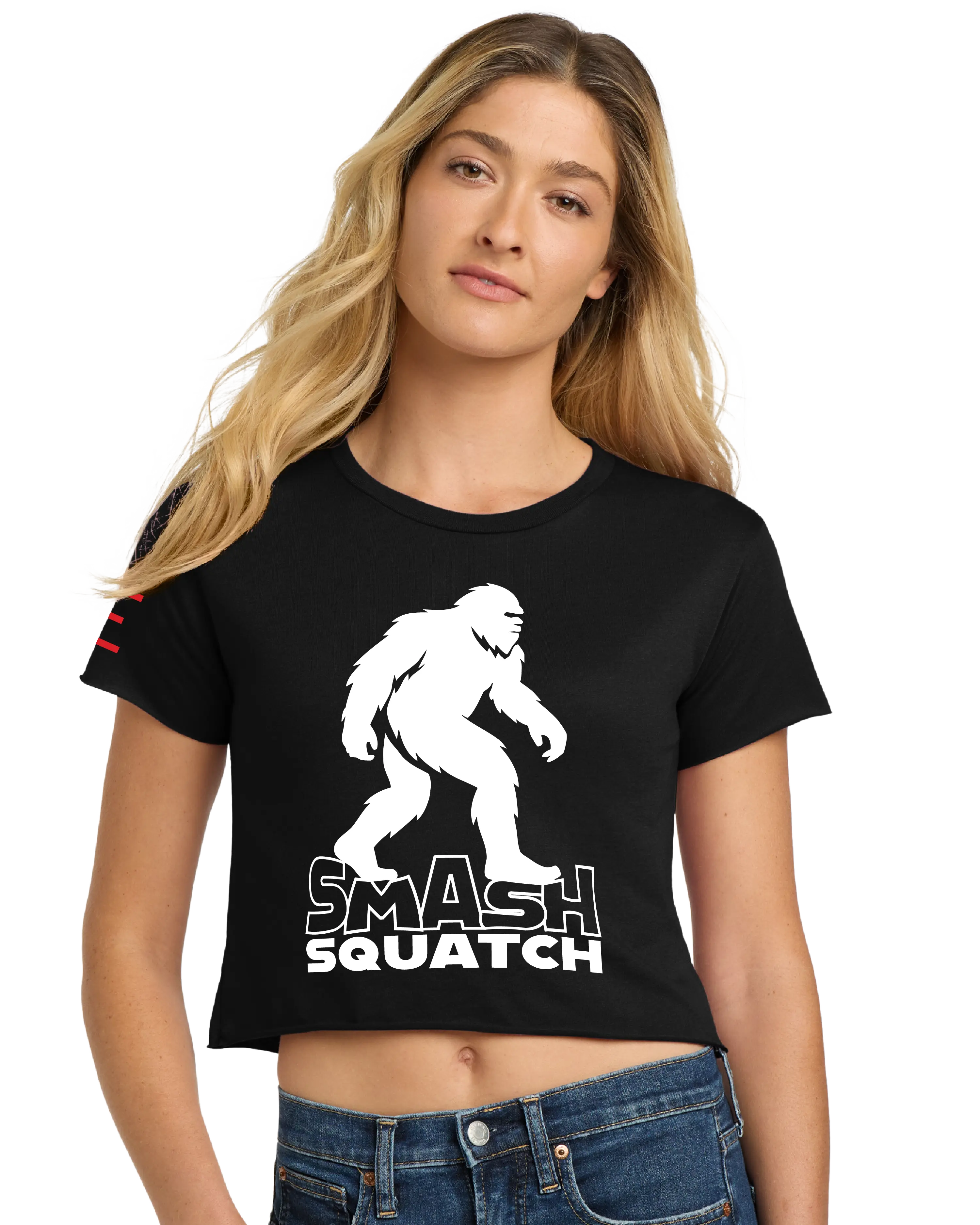 Smash Squatch Jiu-Jitsu Crop Top – Funny Bigfoot BJJ Shirt 