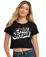 "Chill Jitsu" Jiu-Jitsu Women's Crop Top - 3Three Apparel LLC.