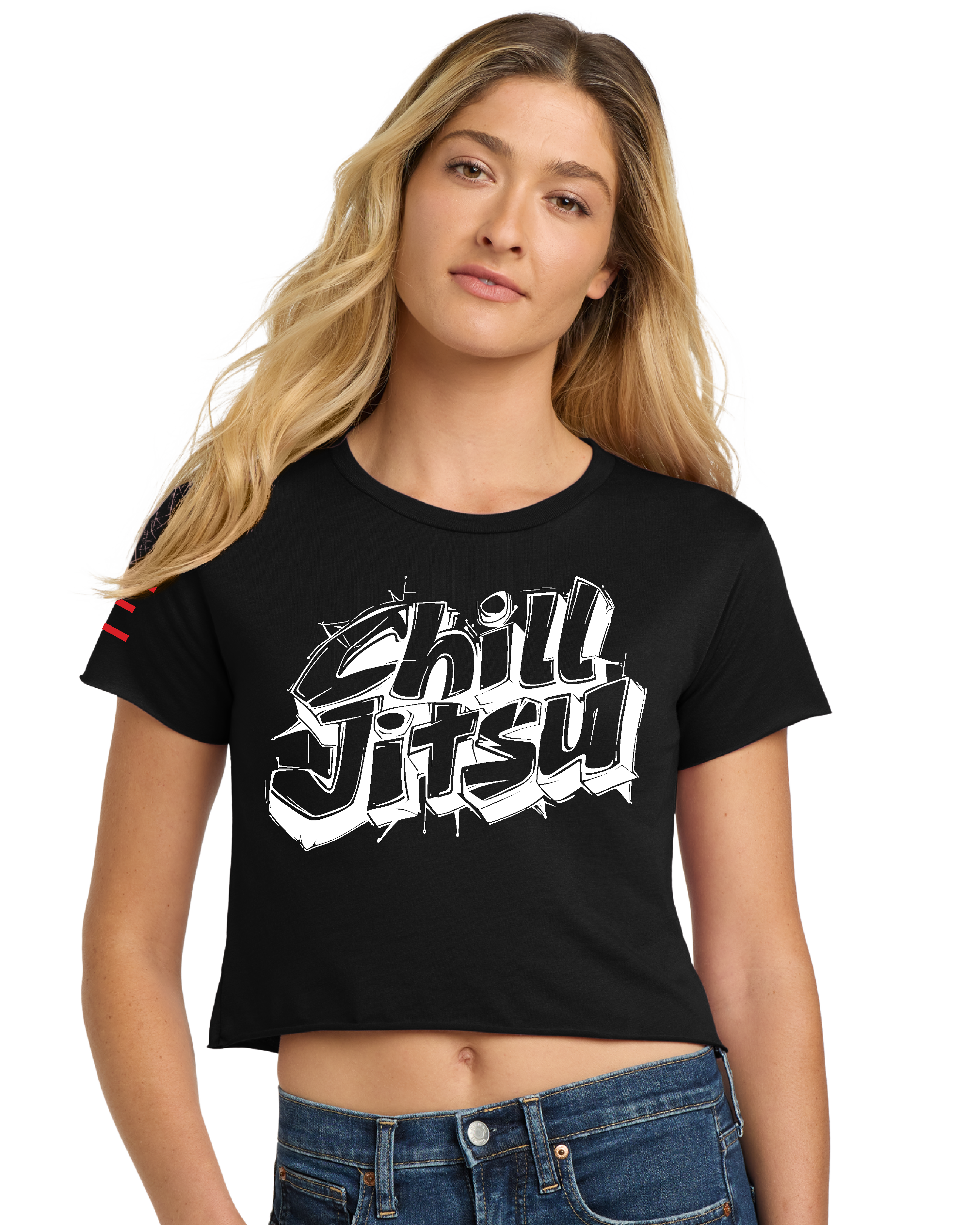 "Chill Jitsu" Jiu-Jitsu Women's Crop Top - 3Three Apparel LLC.