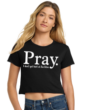 Pray Jiu-Jitsu Crop Top – Funny BJJ Shirt for Women Who Roll 