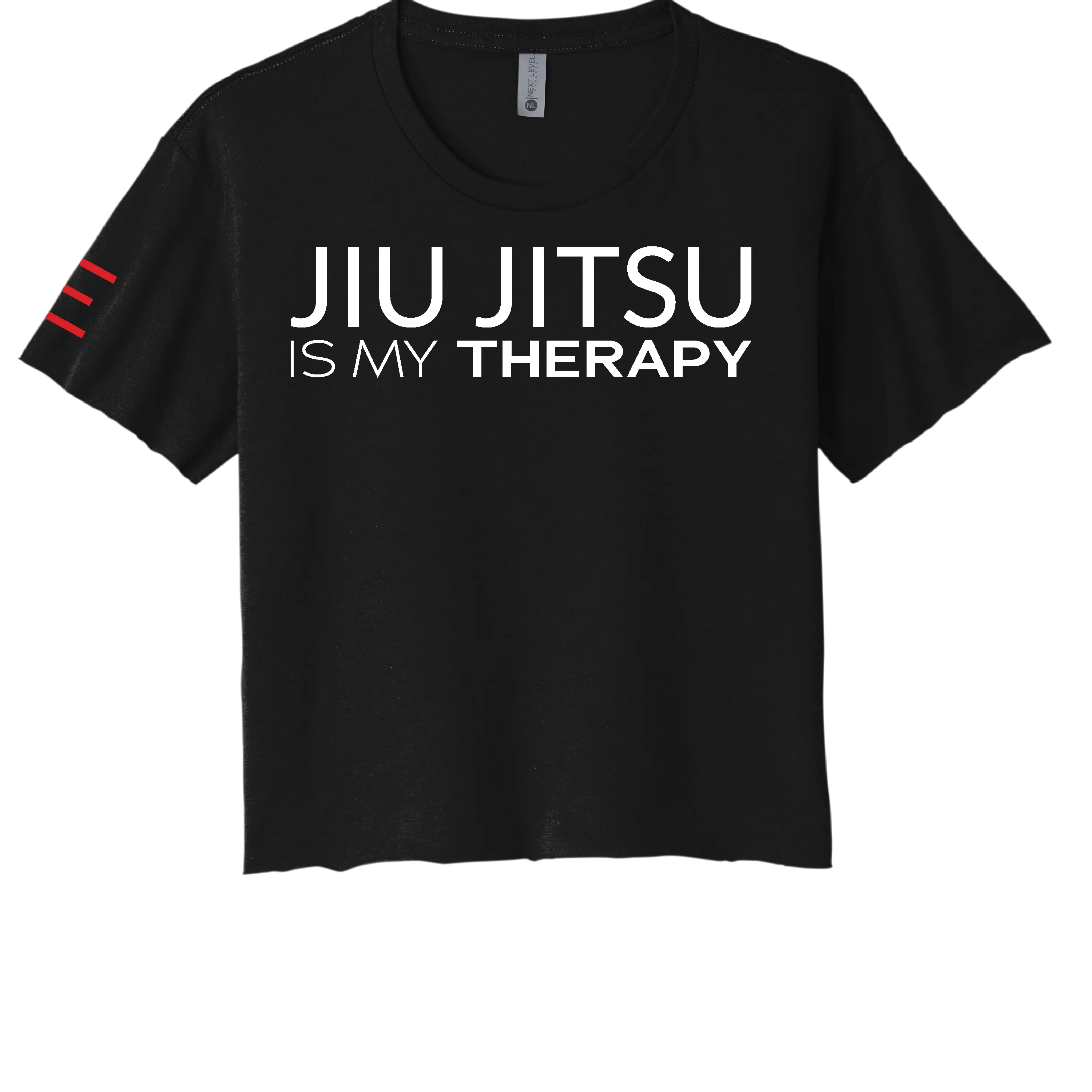 "Jiu Jitsu is My Therapy" Women's Crop Top - 3Three Apparel LLC.