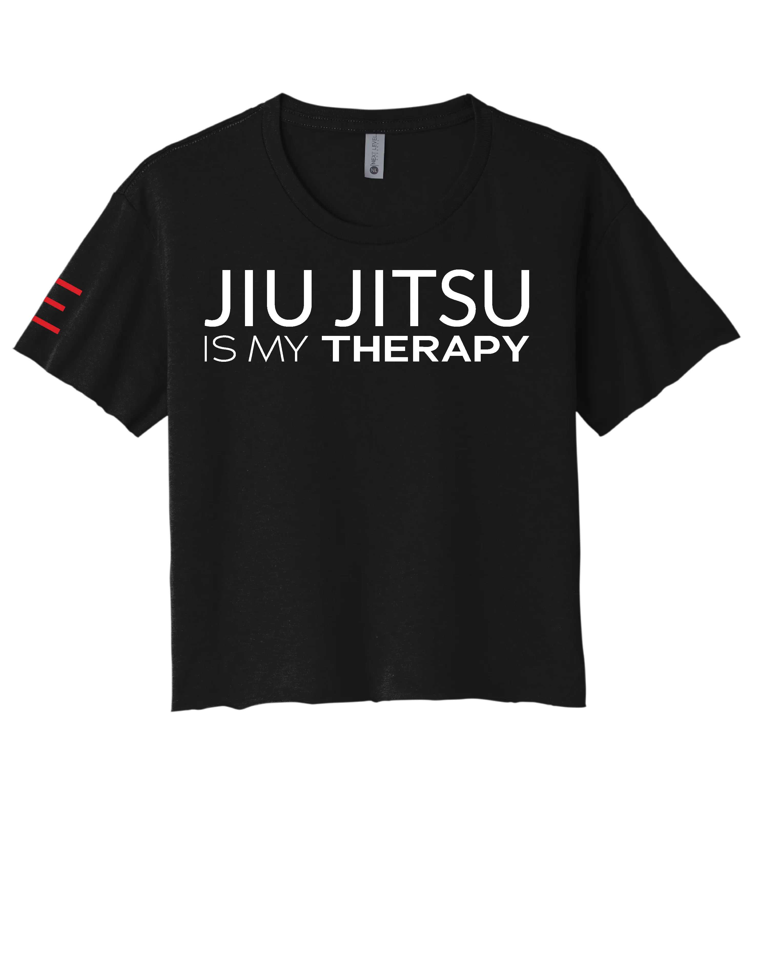 "Jiu Jitsu is My Therapy" Women's Crop Top - 3Three Apparel LLC.