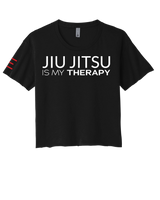 "Jiu Jitsu is My Therapy" Women's Crop Top