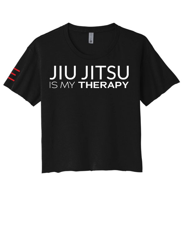 "Jiu Jitsu is My Therapy" Women's Crop Top - 3Three Apparel LLC.