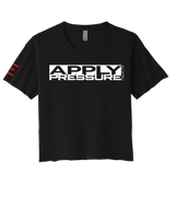 Apply Pressure Jiu-Jitsu Women's Crop Top - Technique Motivational BJJ Apparel