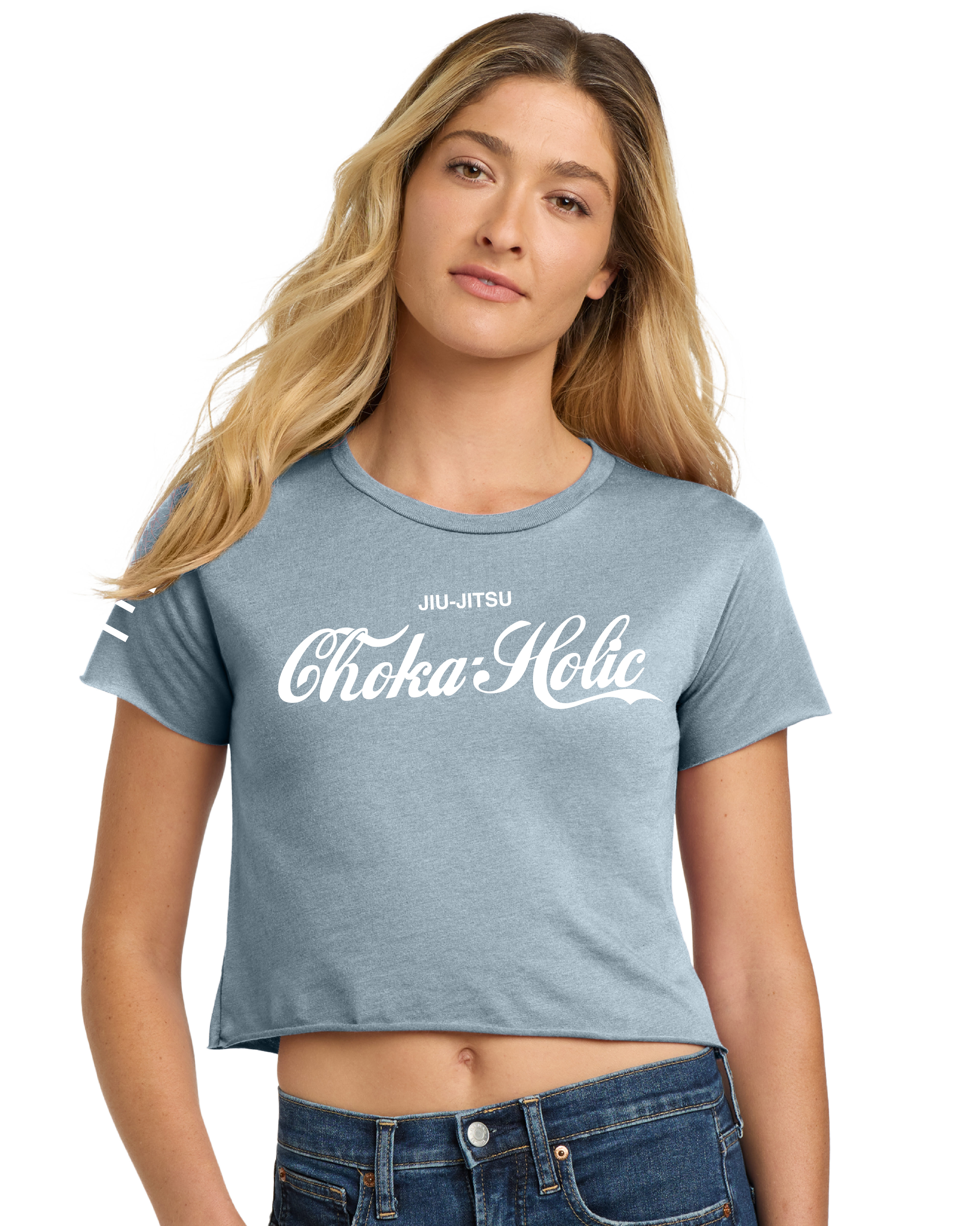 "Choka-Holic" Jiu-Jitsu Crop Top – Funny Women's BJJ Shirt