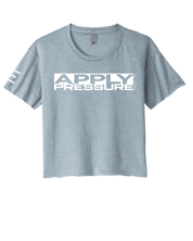Apply Pressure Jiu-Jitsu Women's Crop Top - Technique Motivational BJJ Apparel