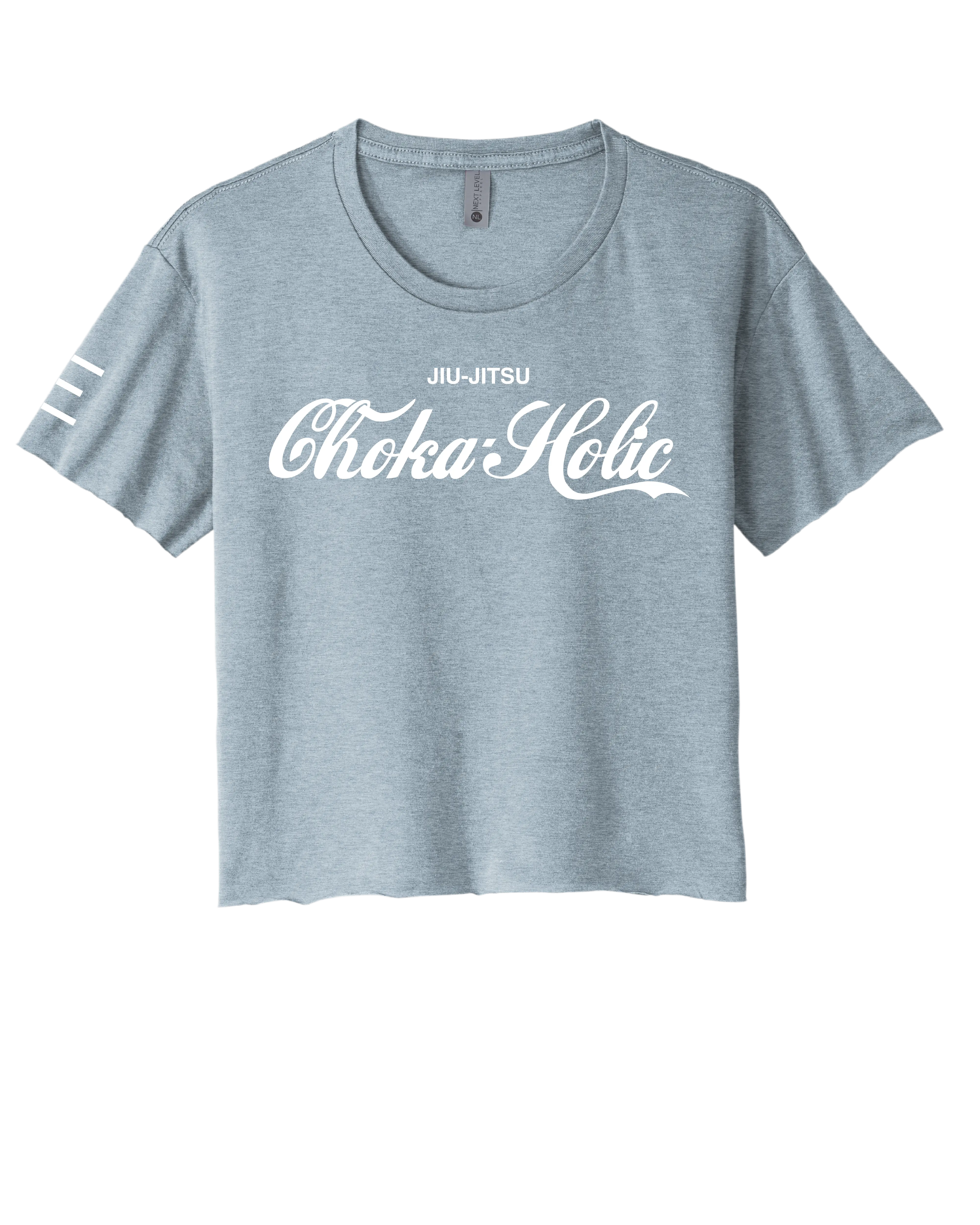 "Choka-Holic" Jiu-Jitsu Crop Top – Funny Women's BJJ Shirt 