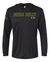 NEON BELLY - Humorous BJJ Long Sleeve Hooded Shirt, Moisture Wicking & UPF 50+ Protection