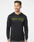 NEON BELLY - Humorous BJJ Long Sleeve Hooded Shirt, Moisture Wicking & UPF 50+ Protection
