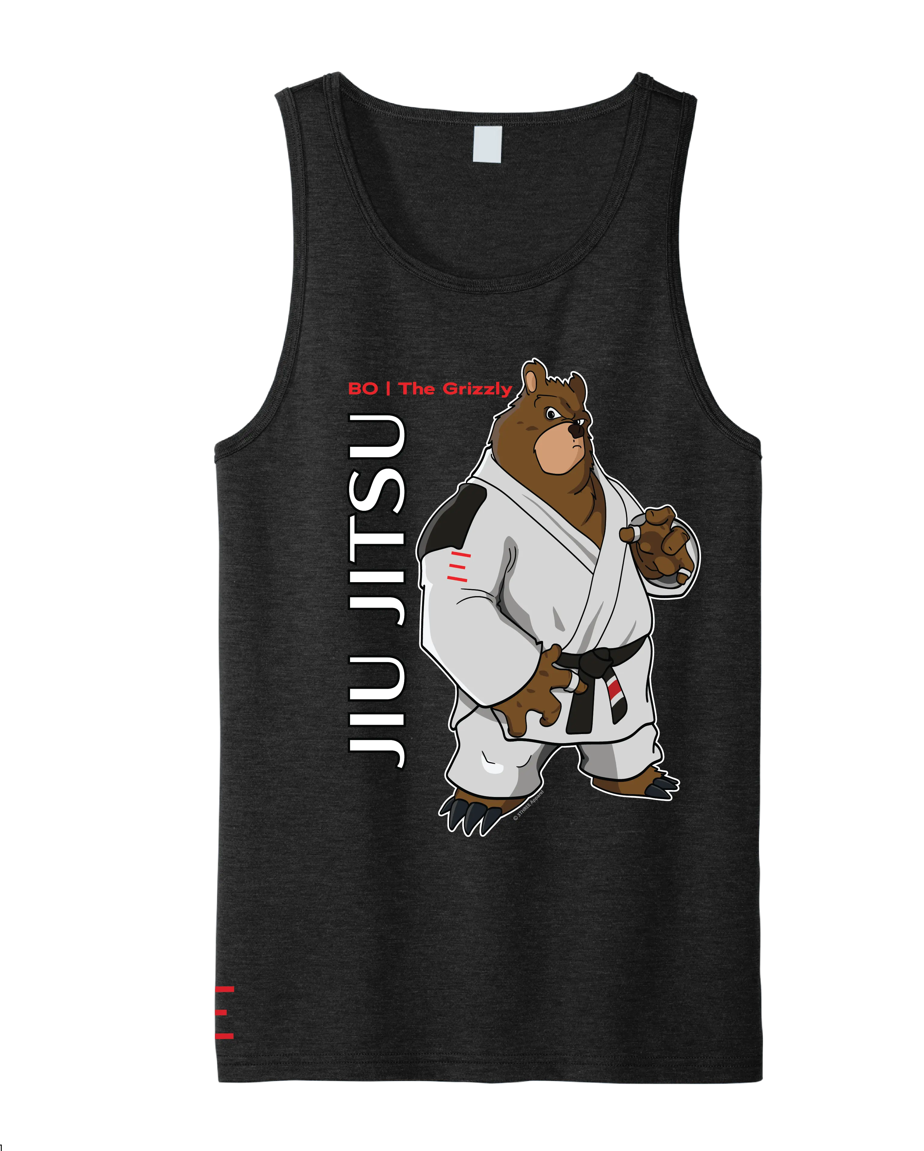 BO the Grizzly Jiu-Jitsu Tank Top – Fun Character BJJ Shirt 
