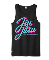 Roll Recover Repeat Jiu-Jitsu Tank Top – Retro 80s Miami Style BJJ Tank