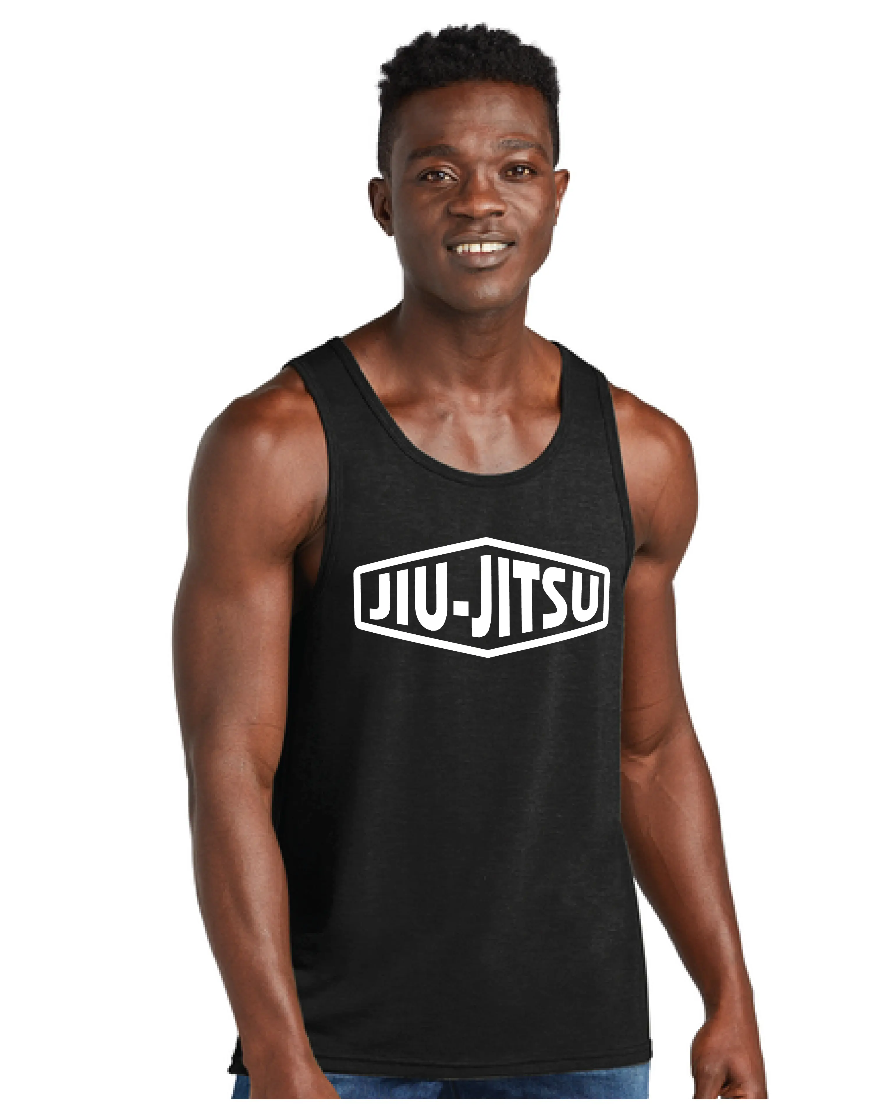 Jiu-Jitsu Badge Logo Tank Top – Clean & Bold BJJ Lifestyle Shirt 