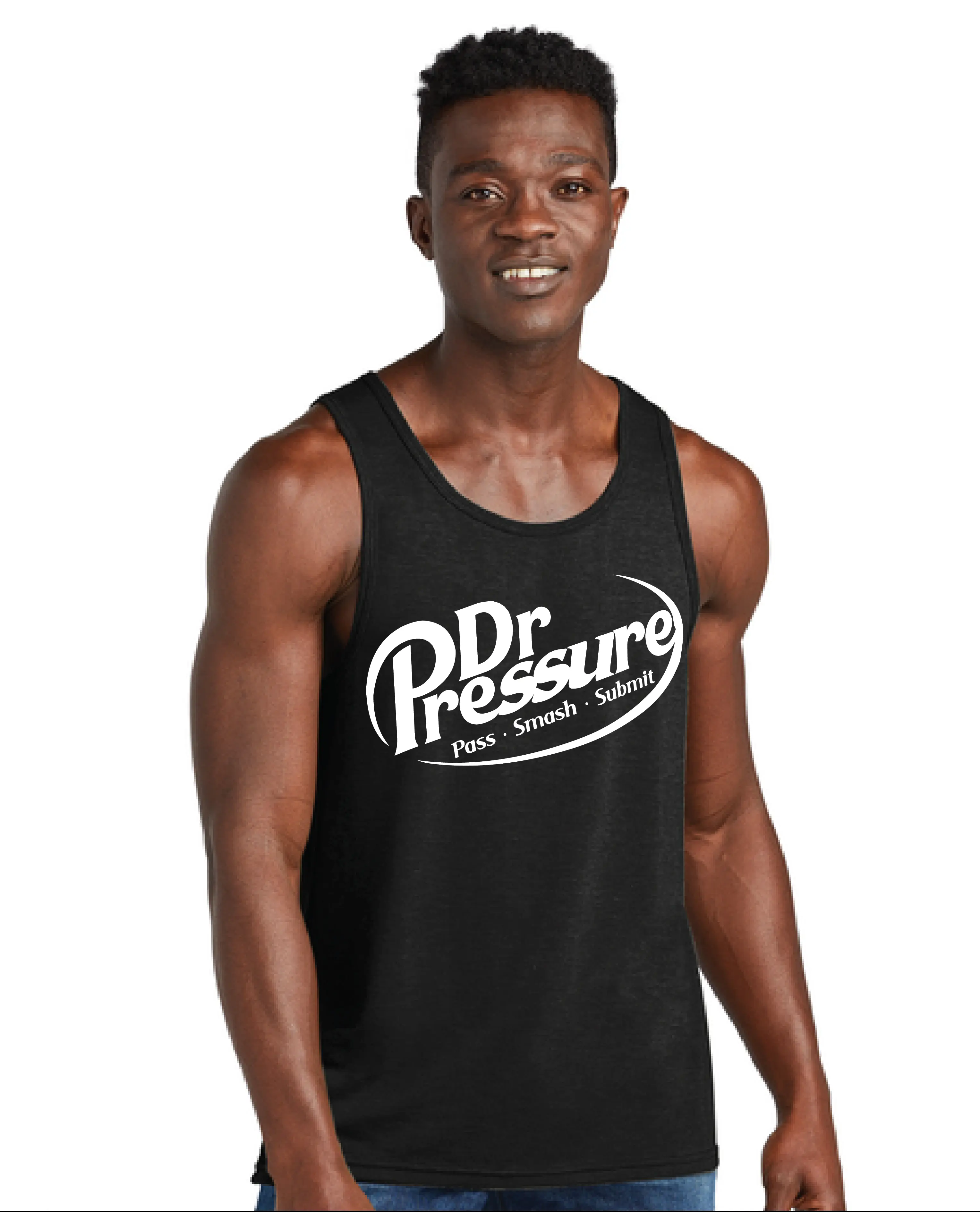 Dr. Pressure Jiu-Jitsu Tank Top – Pass, Smash, Submit BJJ Shirt 
