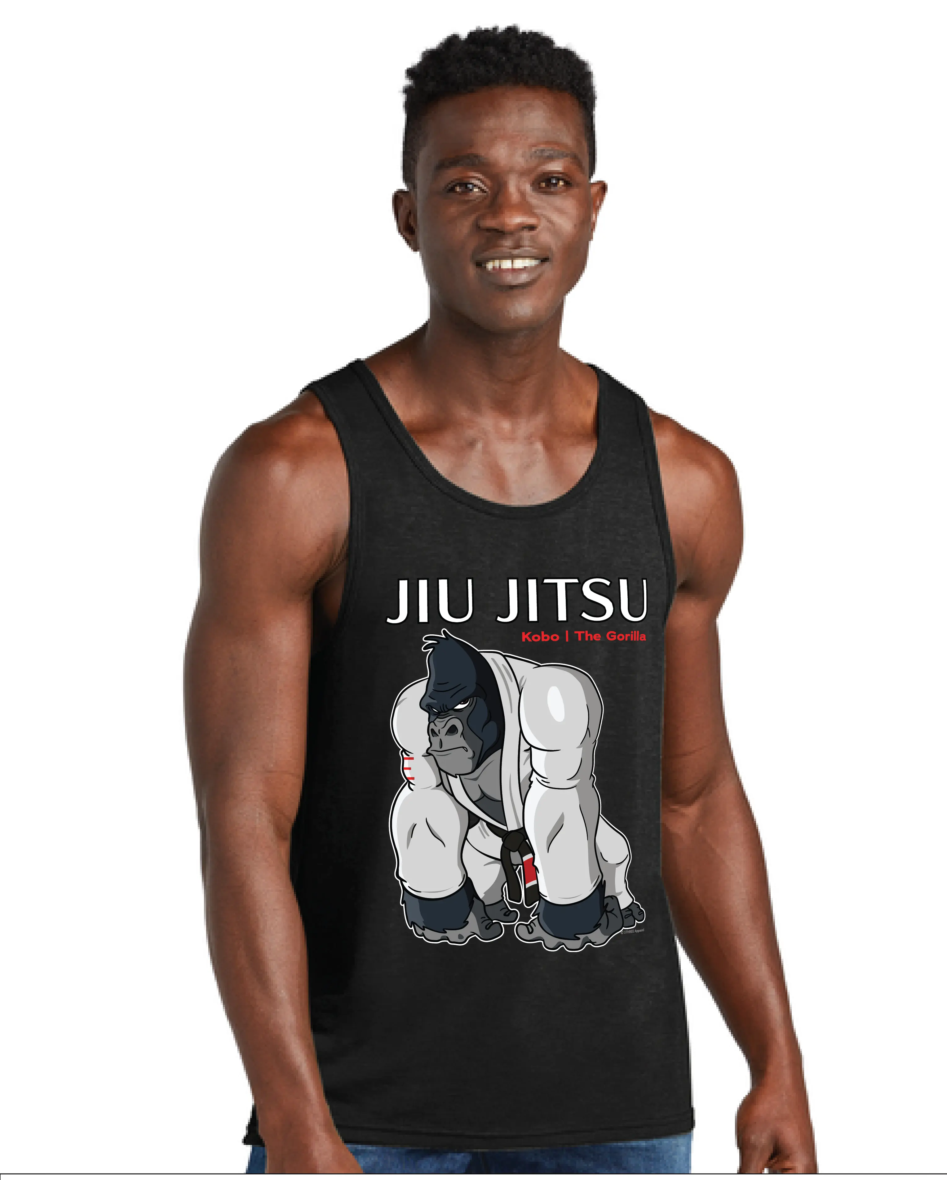 Kobo the Gorilla Jiu-Jitsu Tank Top – BJJ Animals Series Power Game Shirt 