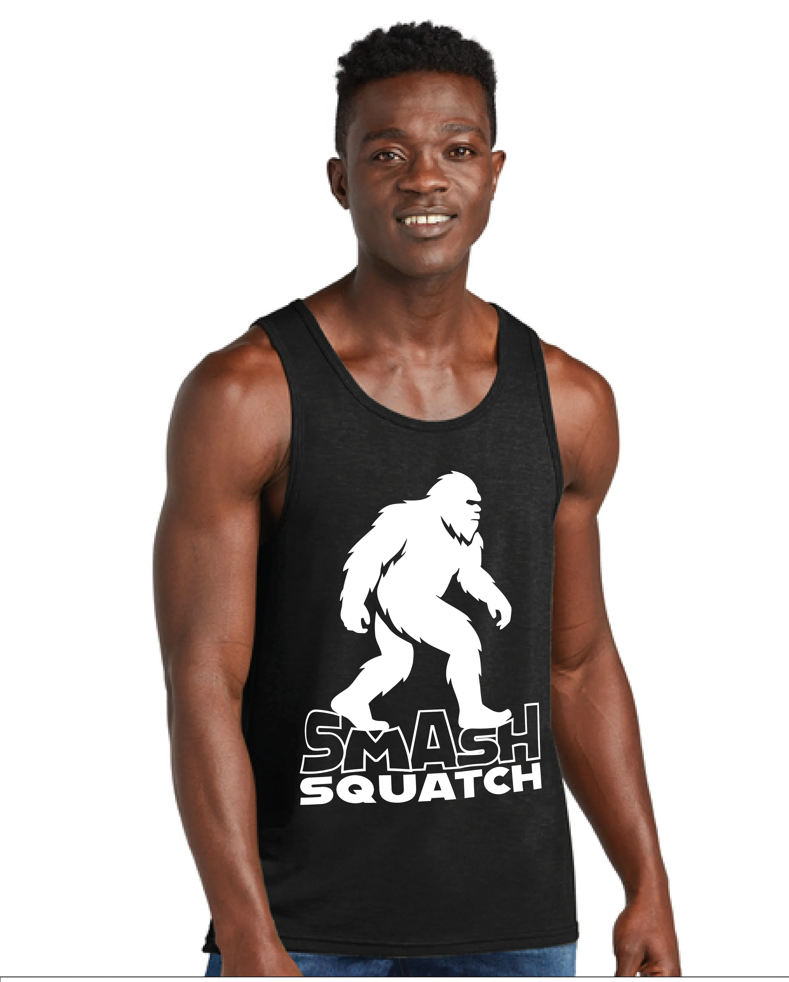 Smash Squatch Bigfoot Jiu-Jitsu Tank Top – Funny BJJ Sasquatch Shirt for Grapplers 