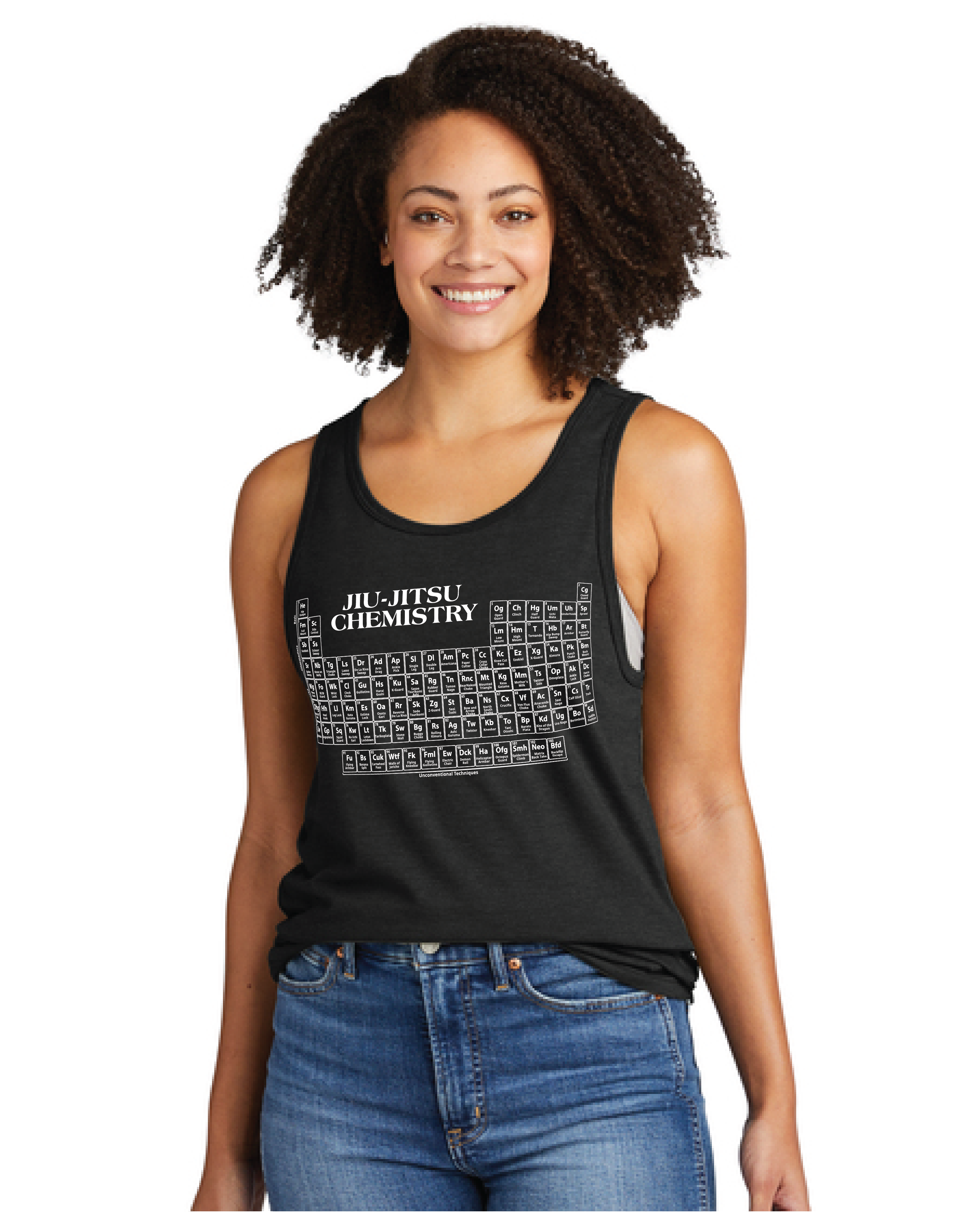 Jiu-Jitsu Chemistry Tank Top – BJJ Techniques & Periodic Table Shirt