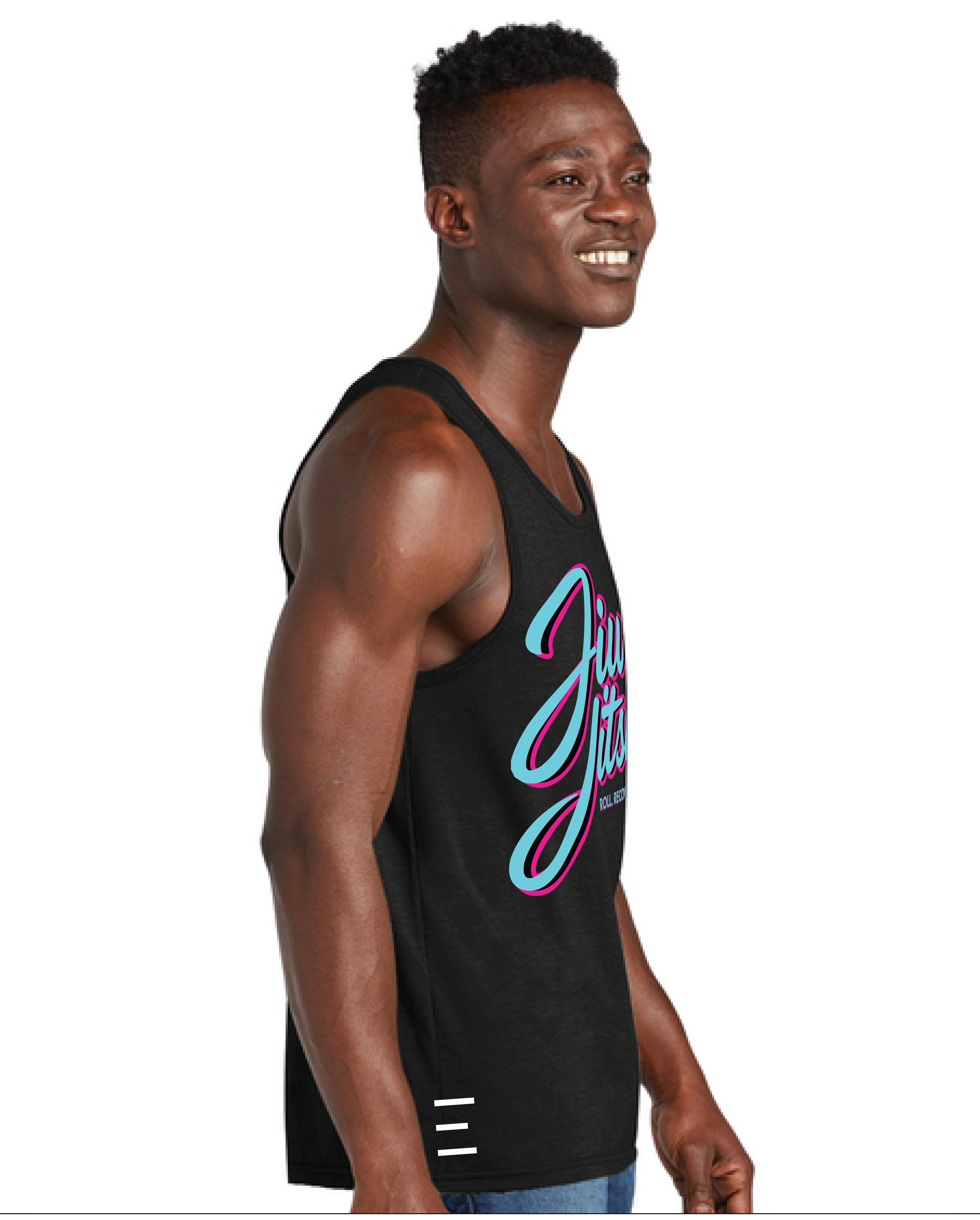 Roll Recover Repeat Jiu-Jitsu Tank Top – Retro 80s Miami Style BJJ Tank 