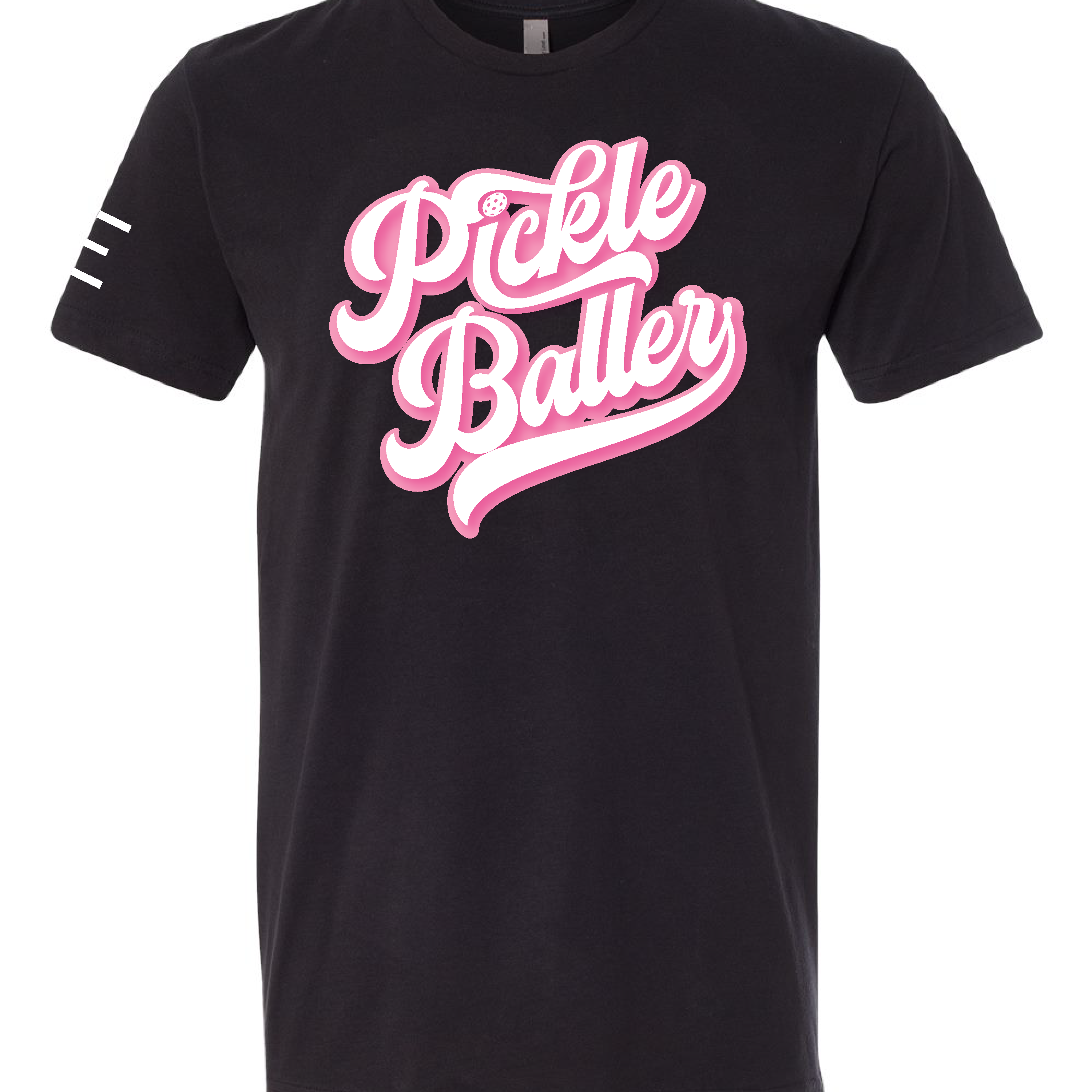 Pickle Baller (Pink) - Funny PickleBall t-shirt Vintage style 