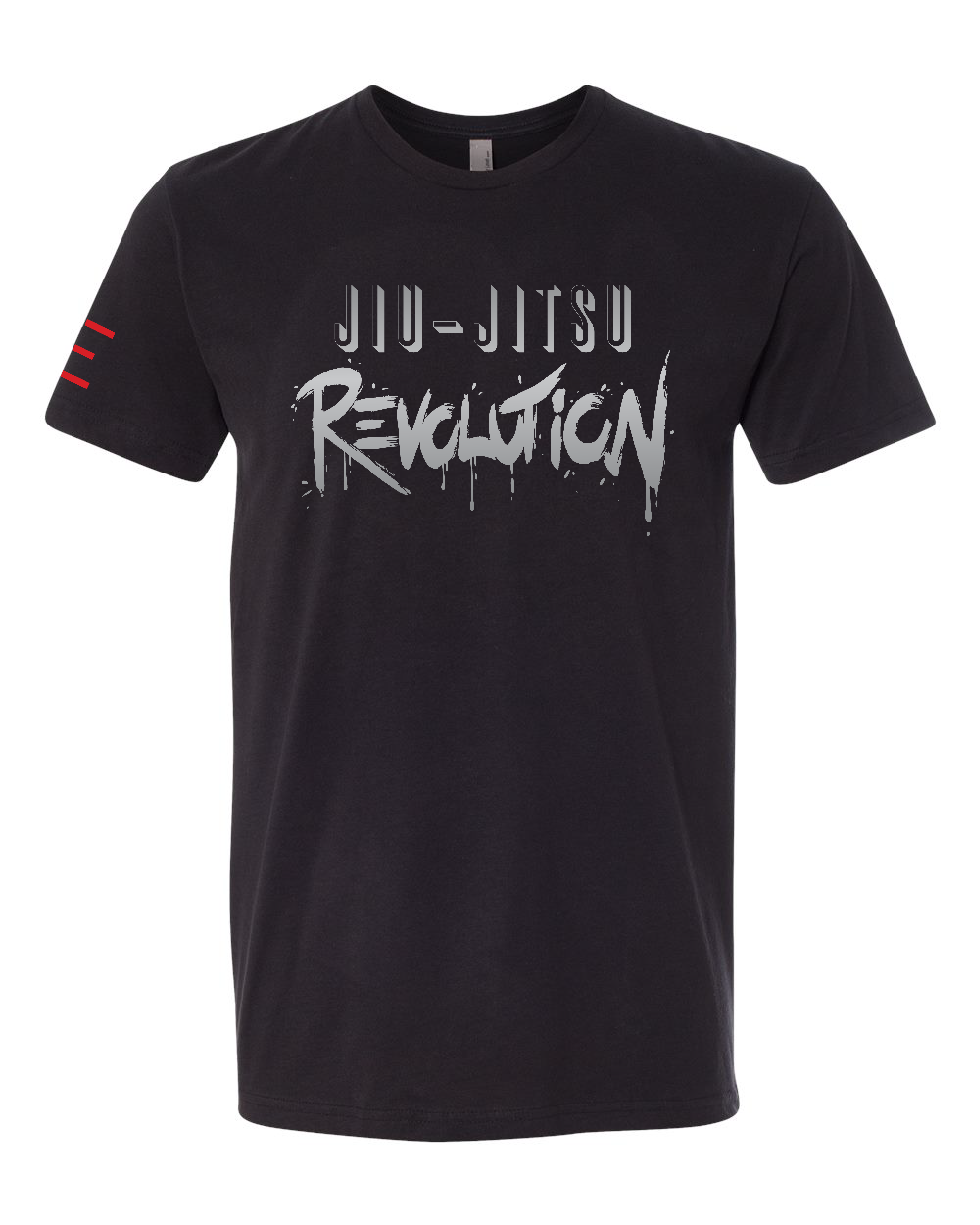 Jiu-Jitsu Revolution T-Shirt – Matte Silver Print, Ultra-Soft & Lightweight