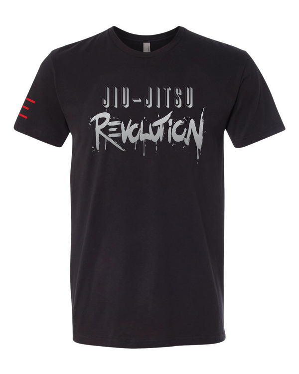 Jiu-Jitsu Revolution T-Shirt – Matte Silver Print, Ultra-Soft & Lightweight - 3Three Apparel LLC.