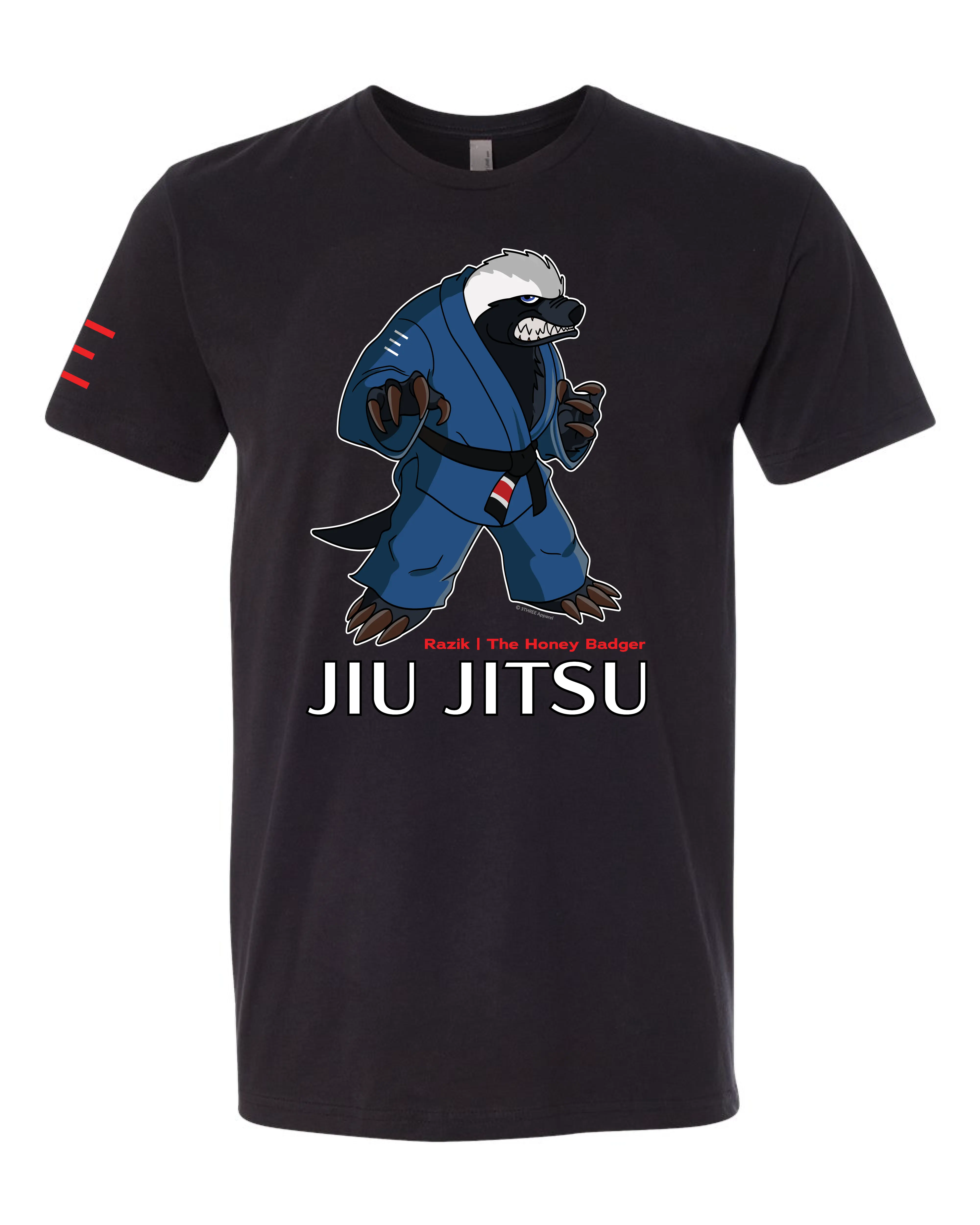 Razik the Fearless Honey Badger – Adult BJJ Premium T-shirt 