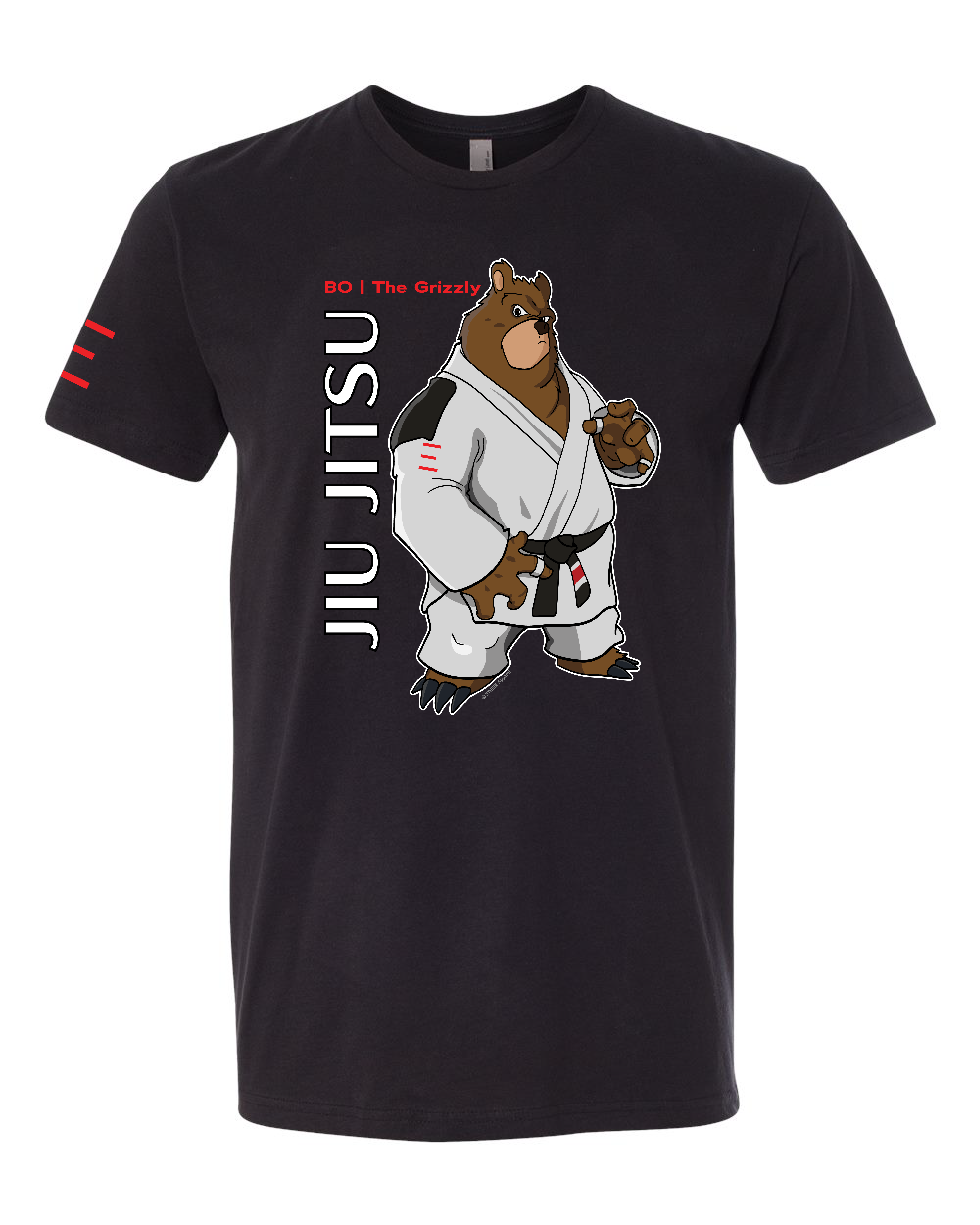 Bo the Tenacious Grizzly – Adult BJJ Premium T-shirt