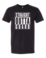 Straight Outta Guard: Premium Conversation Starter T-Shirt for Jiu-Jitsu Enthusiasts