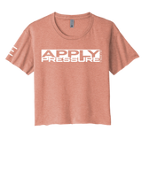 Apply Pressure Jiu-Jitsu Women's Crop Top - Technique Motivational BJJ Apparel