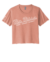 Vintage Baseball-Style "Jiu-Jitsu" Women's Crop Top