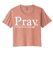 Pray Jiu-Jitsu Crop Top – Funny BJJ Shirt for Women Who Roll 
