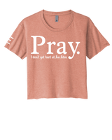 Pray Jiu-Jitsu Crop Top – Funny BJJ Shirt for Women Who Roll