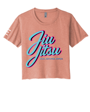Roll Recover Repeat Jiu-Jitsu Crop Top – Retro 80s Miami Style BJJ Shirt 