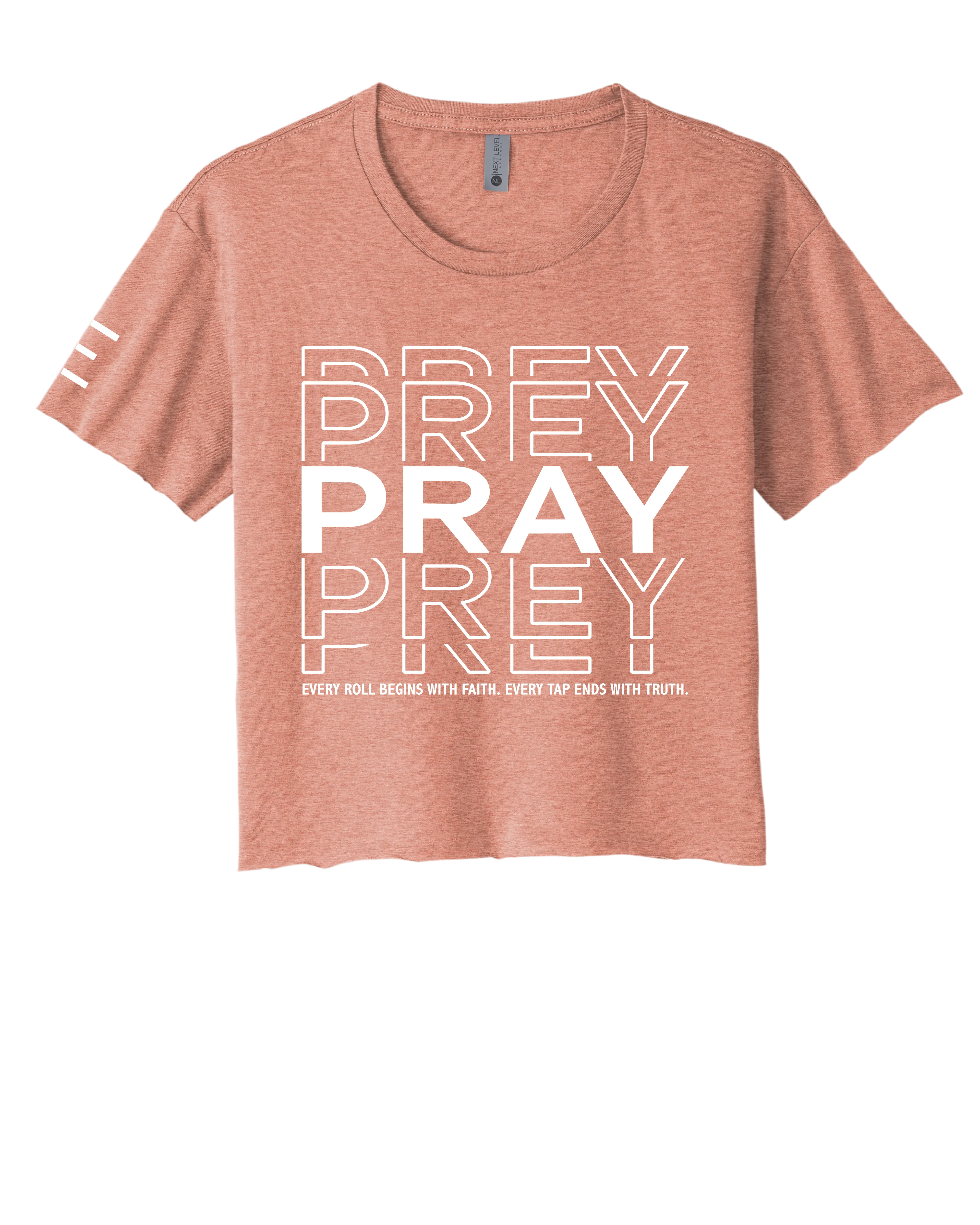 Pray vs Prey Jiu-Jitsu Crop Top – Faith and Fight BJJ Shirt for Women 